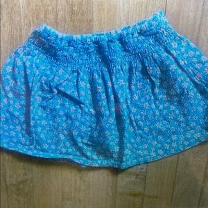 Blue Floral Skirt